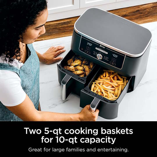 Ninja Foodi Xl 2-basket Air Fryer Review: Cook Two Dishes At Once With 