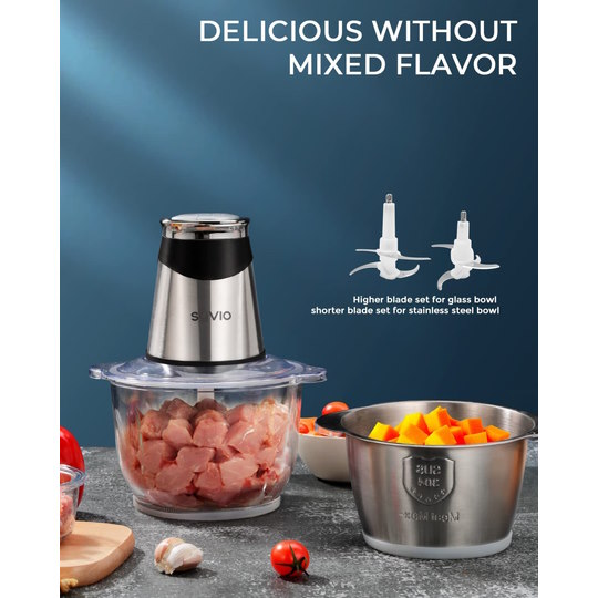 Syvio Food Processors With 2 Bowls A Versatile and TimeSaving Kitchen