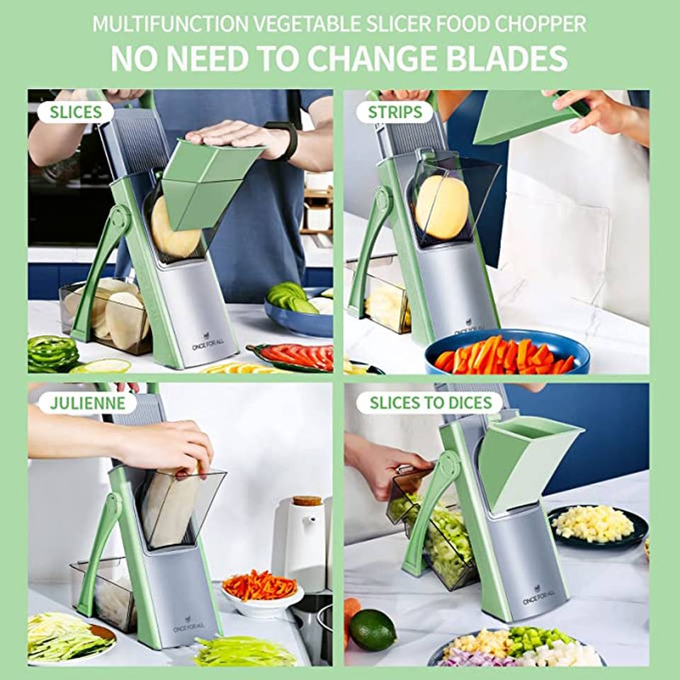 ONCE FOR ALL Safe 5 in 1 Vegetable Chopper Review