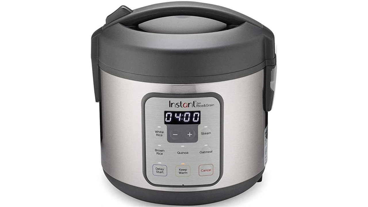 Instant Pot Zest 8 Cup One Touch Rice Cooker, Steamer, Cooks Rice, Grains, Quinoa and Oatmeal, No Pressure Cooking Functionality