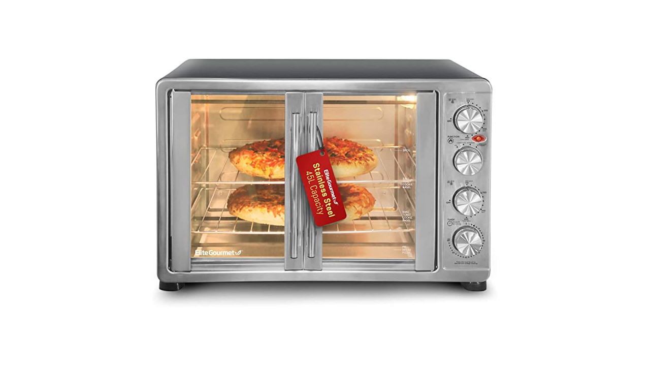 Elite Gourmet ETO-4510M French Door 18-Slice Convection Oven