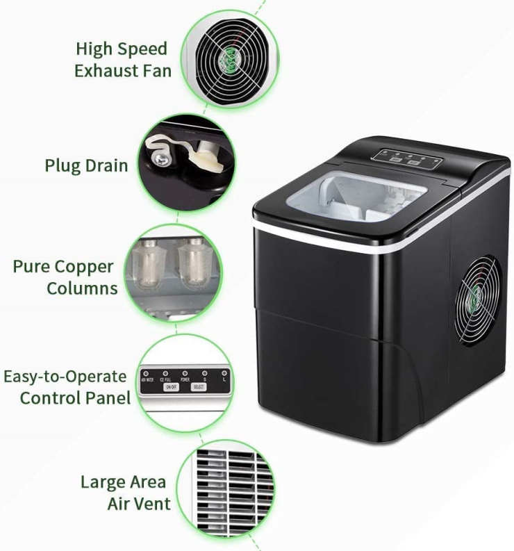 AGLUCKY Countertop Ice Maker Review (2022 Updated)