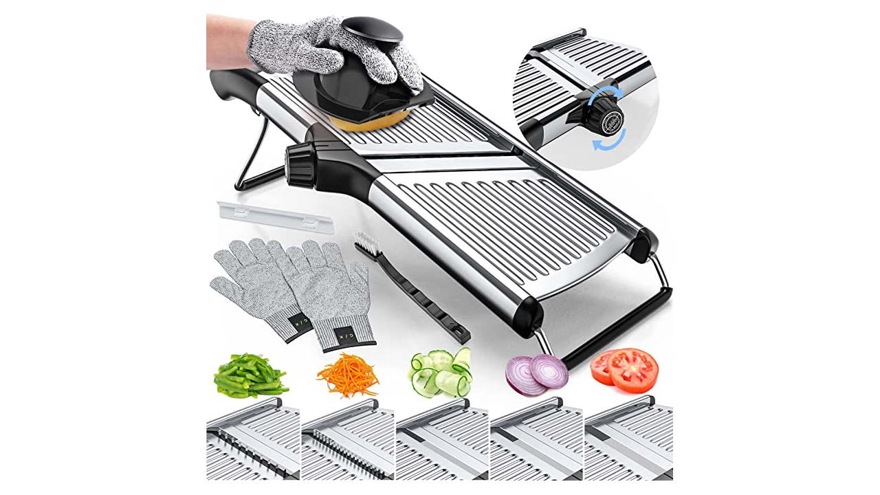 Thumbnail Gramercy Kitchen Co. Adjustable Stainless Steel Mandoline Food Slicer