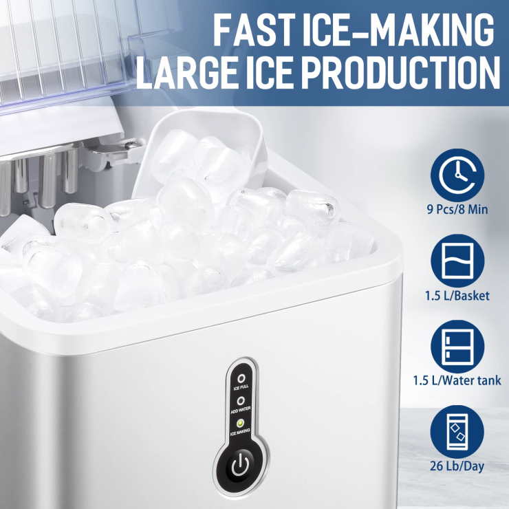 ZAFRO Countertop Ice Maker 2