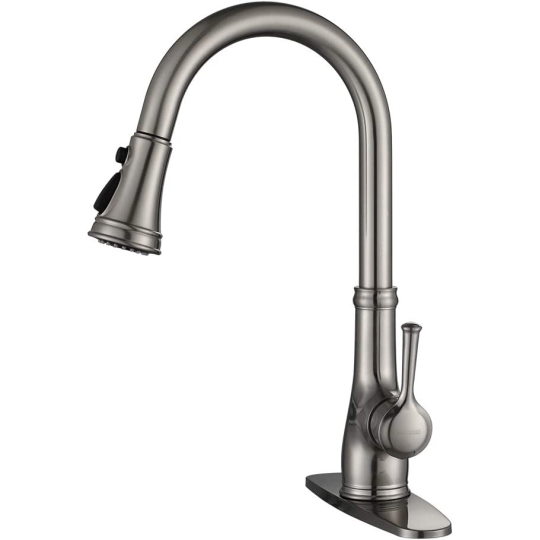 Kitchen Faucet-WEWE Single Handle Stainless