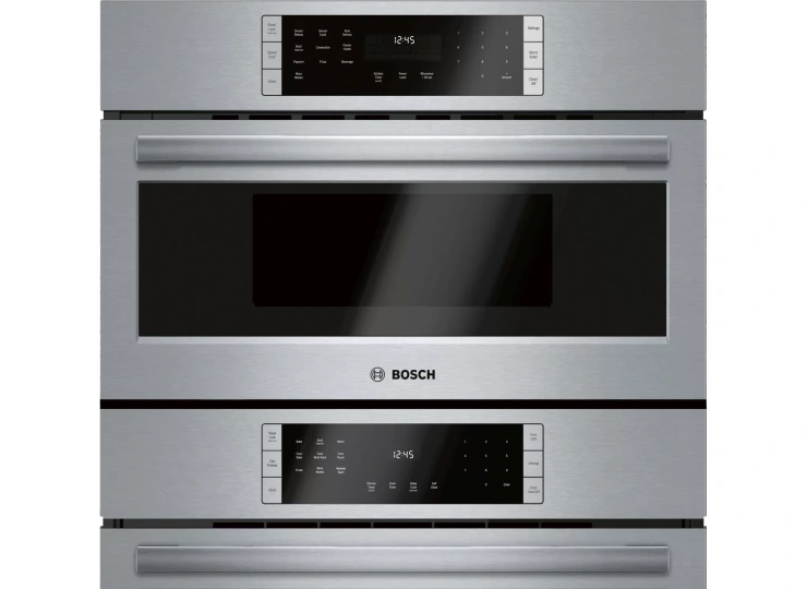 Bosch 800 Series Microwave Combination Wall Oven, closer