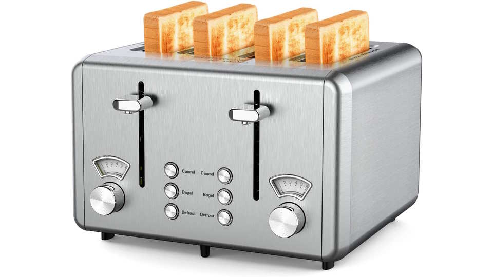 Whall 4-Slice Slot Toaster