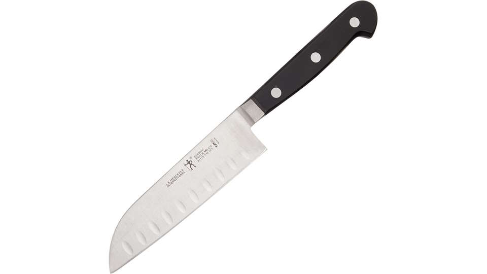 HENCKELS 5-Inch Hollow Edge Santoku Knife