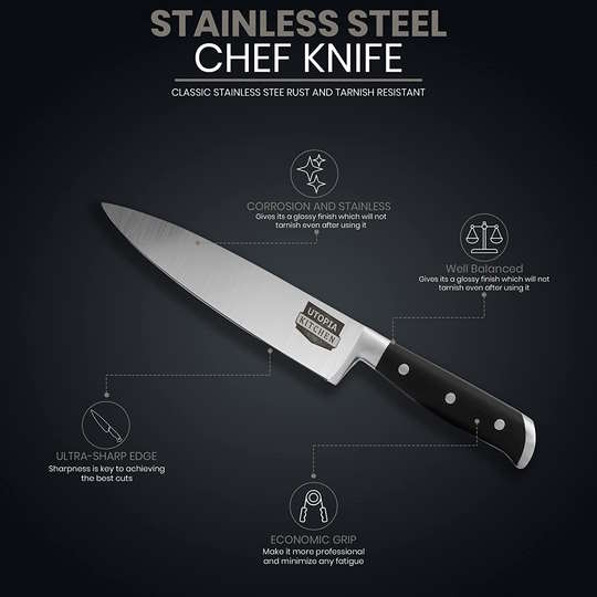 Utopia Kitchen 8-Inch Chef's Knife