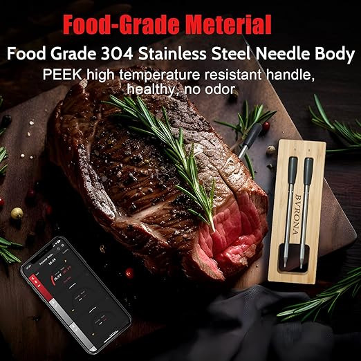 BVRONA 330FT Range Wireless Meat Thermometer Review