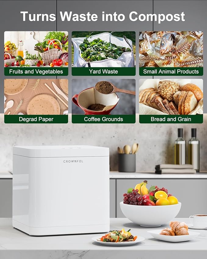 CROWNFUL Smart Waste Kitchen Composter Review